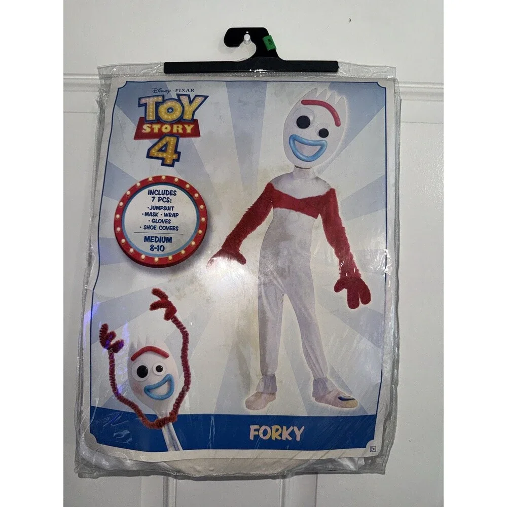 Disney Toy Story 4 Forky Halloween Costume 7pc Set Size Medium 8-10 Years NEW
